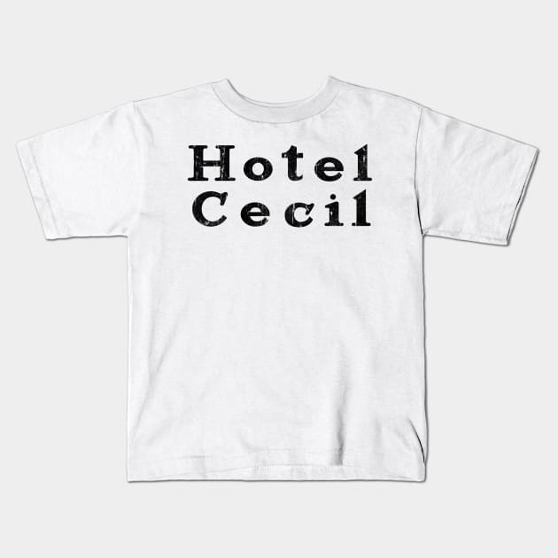 Hotel Cecil Vintage Kids T-Shirt by familiaritees
